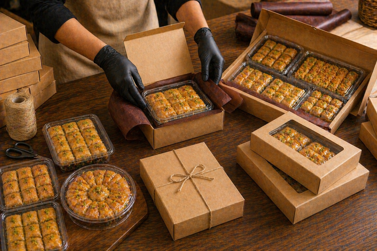 ترتيب وتحضير طلبات