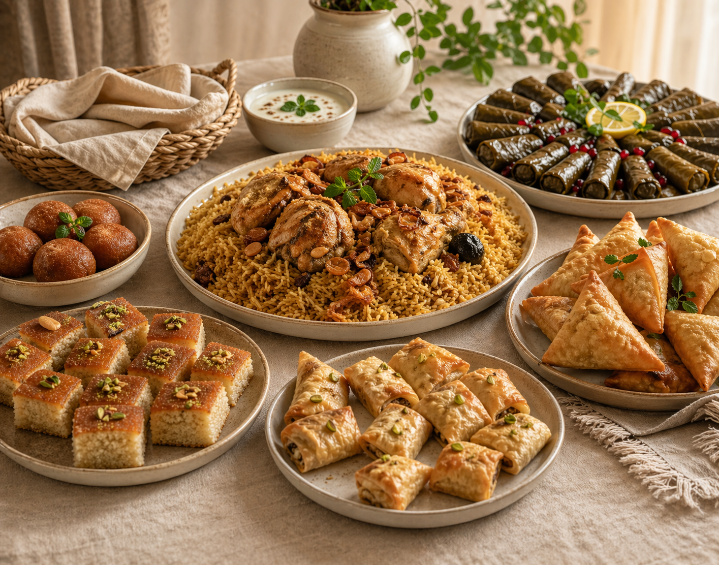 تشكيلة أكلات منزلية من سُفرة